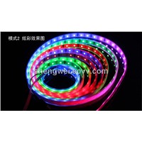 DC 5v 5050rgb professional led strip lighting, ws2812b, ip67 waterproof, 10mm white pcb, 30ic/m, CE