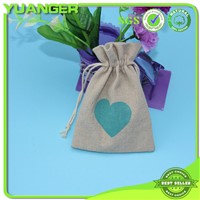 Favorable Price Small Gift Drawstring Linen Bags Manufacturer