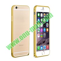 LOVE MEI Fashion Hippocampus Buckle Curved Metal Bumper Frame for iPhone 6 (Gold)