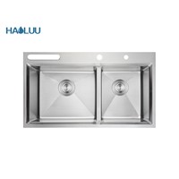 Handmade Double Drainer Sink HL8248A2