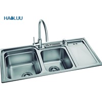 Double Bowl Sink with the Sink HL61502