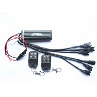 Multi-Color Control Box M Plug 6 Ch Output &amp;amp; 2 Remote Controls for Motorcycle Underbody Lighting
