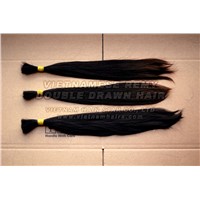 Double drawn remy hair extension