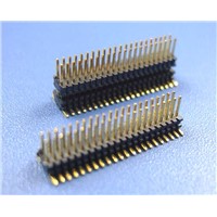 China brand Alternate samtech 0.8MM pitch Pin Header,dual rows,SMT