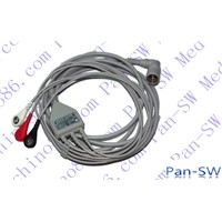 Colin one piece ECG cable with leadwire