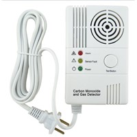 Wireless Plug In Combination Explosive Gas/Carbon Monoxide Alarm with Electrochemistry sensor
