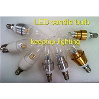 Professional manufacturer various aluminium/ceramic housing LED candle bulb,3W/4W/5W/6W candle light