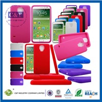 C&amp;amp;T Red Soft Protective Silicone Case For Samsung S5