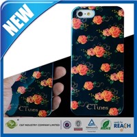 C&amp;amp;T latest technology mirror and flower devise hard pc case for iphone 6