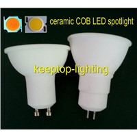 Lowest price ceramic body cob led spotlight,COB LED 3w/4w/5w/6w spot light CRI80