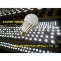 dimmable LED bulb 3W/5W/7W/9W,aluminium housing E27/B22 LED bulb lamp,CREE/Bridgelux/Epistar LED