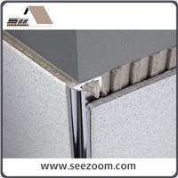 2.5m aluminium inside corner round tile edge trim
