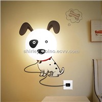 Wall lamp with DIY Wall stickers