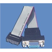 China shenzhen D-SUB ribbion cable for electronics scale ,1.27mm,UL2651 28AWG