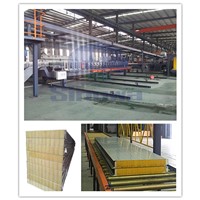 automatic  high efficient mineral wool sandwich panel producton line