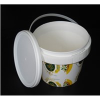 Food Grade Plastic  Barrel,Yoghourt / Cheese Pail with Seal Lid,Customized Acceptable