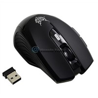 USB 2.4GHZ Wireless Optical Wheel Mouse Mice for Laptop PC [black]