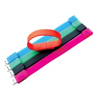 Promotion gift silicon bracelet usb flash drive 32MB to 128GB
