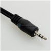 Aux Audio 3.5mm Stereo Male to 2 RCA Y CABLE FOR IPOD MP3 1.5M Black