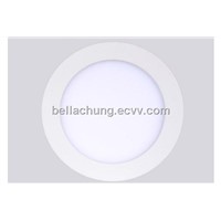 Ultra thin AC85-265v input 6W Panel lights round LED ceiling lamp