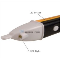 Non-Contact Power Voltage Volt Detector Tester LED Sound Alert 90-1000V AC Pen