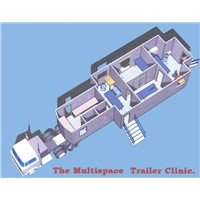 prefabricated modular movable trailer hospital clinic container