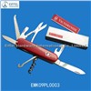 High quality 11 in 1 swiss Army Knife with ABS handle in red (EMK09PL0003)