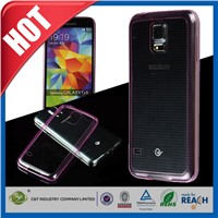 C&amp;amp;T 2014 Most Popular clear color soft gel case for samsung galaxy s5 tpu cover
