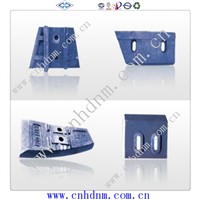 Cement concrete mixer hi-chromic scraper blades