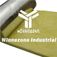 Glass wool blanket with aluminum foil on one side