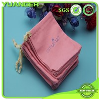 Red Color Wholesale Organic Cotton Calico Drawstring Pouch Manufacturer