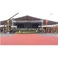 Easy install stage truss display