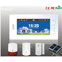 Andriod App touch screen gsm LCD protocol contact ID/CID alarm system