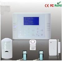 Quad Band GSM + PSTN Dual Network Touch Keypad Wireless Home Burglar Alarm System with CE