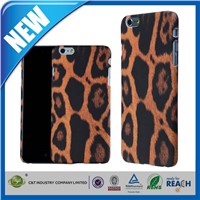 Classic fashion style leopard oil printing hard back pc slim case for iphone 6