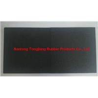 Black rubber flooring sheet