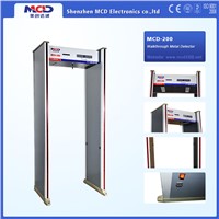 MCD-200 6 zone Walk through metal detector for indoor