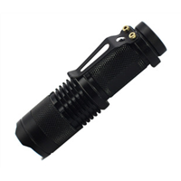 CREE Q5 led zoom aluminum flashlight, LED torch