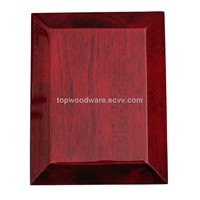 Wide Bevel Rosewood Piano Finish Wood Craft Awards Trophy Recognition Hanging Wall Plaque