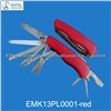High quality stainless steel swiss knife with ABS handle (EMK13PL0001-red )