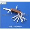 High quality Swiss knife with wood handle (EMK13WD0040)