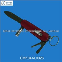 Stainless steel pocket knife with LED torch(EMK04AL0026)