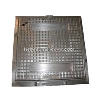 D400 squre grey iron manhole cover