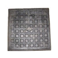 grey iron square manhole cover