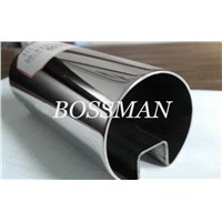 316L Polished finished Stainless Steel Welded Single Slot Round Pipe