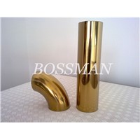 Stainless Steel Welded Pipe Plated in Golden Color