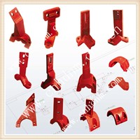 export Chinese concrete mixer metal alloy spare parts mixing arms