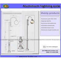 Aluminium street lighting pole