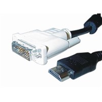 HDMI A type Plug to DVI Plug Cable