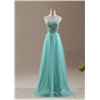 Tulle Prom Dress, Long Sequin Beaded Prom Dress Evening Dress